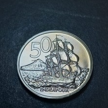 Escoines Koleksiyon 3996367F90A3046D5E 50CENT Proof 1969 Yeni Zelanda Eski Yabancı Madeni Para