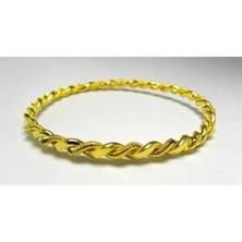 Altın Kaplama Çocuk Ikili Burma Bilezik 1 Adet