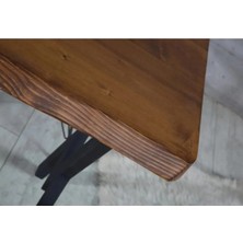 Ahşap Doğal Kütük Yemek / Toplantı / Çalışma Masası