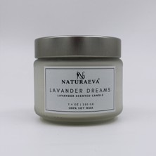 Lavanta Esanslı Kavanoz Doğal Soya Mum 210GR