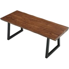 Ahşap Doğal Kütük Yemek / Toplantı / Çalışma Masası
