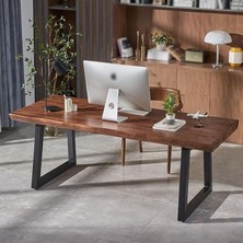 Ahşap Doğal Kütük Yemek / Toplantı / Çalışma Masası