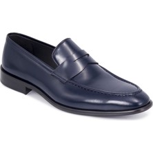 Zeytuk Lacivert Deri Klasik Erkek Ayakkabı