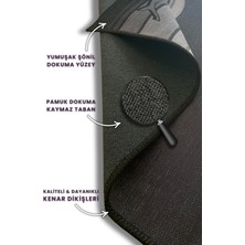 The Reef Design Çekiç Baş Köpek Balığı Desenli Scuba Dalış Su Altı Temalı Dijital Baskılı Dokuma Tabanlı Halı