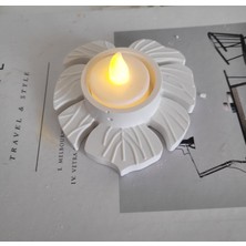 Beton Yaprak Desen Mumluk