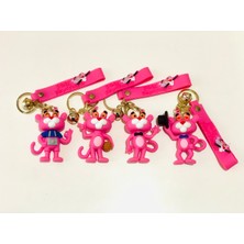 THESEUL3D Lüx Büyük Boy Pink Panther Pembe Panter Anahtarlık Çantasüsü