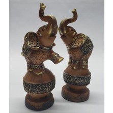 Şımarık Filer Dekoratif 2'li Fil Biblo