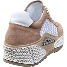 Nude Süet&beyaz File Sneaker