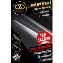 Parlak Şeffaf Transparan Dolap, Masa, Beyaz Eşya ve Yapışkanlı Koruma Kaplama Folyosu