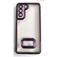 Belirtilmemiş Samsung Galaxy S21 Fe Uyumlu Yumuşak Şeffaf Lazer Kenarlı Kılıf