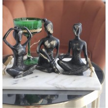 3'lü Yogacı Kızlar Biblo