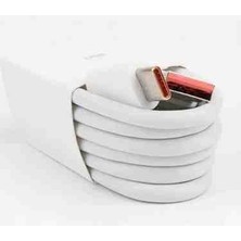 Sorf Panel Type-C Fast Turbo Hızlı Şarj Kablosu Xiaomi ve Type-C Telefonlarla Uyumlu Süper Hızlı Şarj Kablosuz Turuncu Uçlu Type-C Kablo 6A Kablo