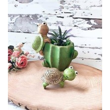 1 Adet Kaplumbağa Teraryum Obje Saksı Süsü