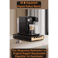 Siyah Kahve Kapsül Standı ( Nespresso Original Kapsül Uyumlu )
