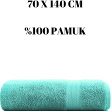 Banyo Havlusu Duş Vücut Havlusu Yumuşak Su Emici %100 Pamuk Çizgi Desenli 70 x 140 cm