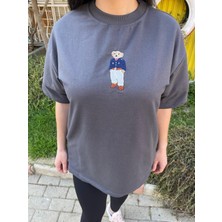 Oversize Nakışlı Tshirt