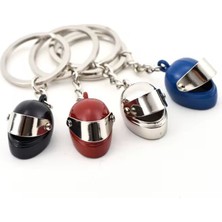 Metal Kask Anahtarlık Stereo 3D