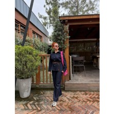 Denim Kemerli Alt Üst Takım