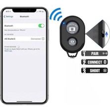 Uzaktan Kumanda Selfie Fotoğraf Ünitesi, Bluetoothlu Selfie Fotoğraf ve Video Çekme, Tripod Uzaktan Kayıt Kumandası