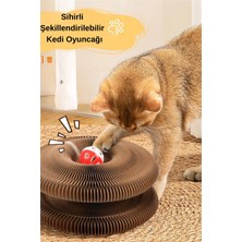 Sihirli Organ Kedi Kazı Tahtası, Şekillendirilebilir Kedi Oyuncak, Hareketli  Kedi Tırmalama Oyuncağı