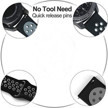 Voyo Galaxy Watch Fe Saat Kordonu Silikon Delikli Spor Bileklik Esnek Yumuşak VY02