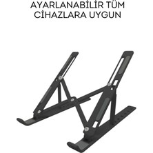 7 Kademeli Kaymaz, Hafif ve Taşınabilir Leptop Standı Ayarlanabilir Ergonomik Laptop Standı