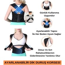 Ankaflex Ortopedik Kadın ve Erkek Dik Duruş Düzeltici Korse Sırt Omuz Korsesi Postür Omurga Kemeri Dik Oturma Aparatı