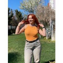 Likralı Fitilli Tshirt