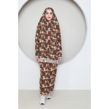 Iki Parça Etekli Kadın Tesettür Namaz Elbisesi Takımı