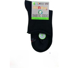 Dündar Kadın Unisex Bambu Konç Şeker Çorap 0614 - 12 Adet