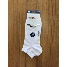 Kadin Pamuklu 6'lı Dikişsiz Patik Çorap Beyaz