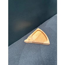 Yat Design & Crafts Doğal Premium Ahşap Yüksek Kalite Sunum Servis Tabağı Çerezlik 1 Adet Dilimi