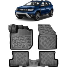 Dacia Duster 4x2 2023 Sonrası 3D Havuzlu Paspas Siyah