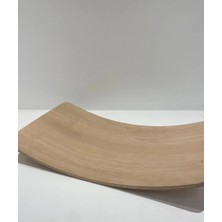 0-3 Yaş 50cm X 30cm Denge Tahtası Balance Board Doğal Ahşap Çocuk Oyuncak