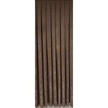 Ufuk Perde Kadife Dokulu Soft Fon Perde Kahverengi ( Tek Kanat )