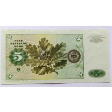Derenpecunia Almanya 1980 Yılı 5 Mark Ççt