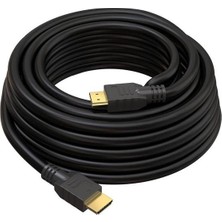 Powermaster PM-18945 Siyah Plastik Düz 30 Metre Gold Uçlu Filtreli HDMI Kablo