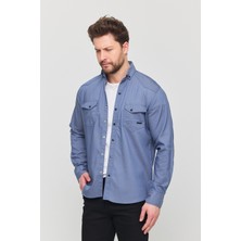 3A Moda Yxcslim Fit Erkek Kot Gömlek