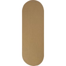 Cool Halı Luke 304 Naturel Oval Yolluk Uzun Antre Hol Koridor Halısı Hasır Dokulu Dekoratif Jüt Banyo Paspası