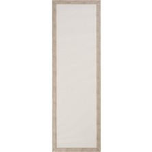 Cool Halı Oslo M60 Beyaz Yolluk Uzun Antre Hol Koridor Halısı Yatak Odası Halısı Hasır Doku Sisal Halı Yolluk
