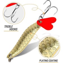 De Beers 10 Adet/takım Altın ve Gümüş Metal Jig Kaşık Döndürücü Balıkçılık Yemi Wobbler Yem Seti Balıkçılık Için Balıkçılık Takım Kutusu Kiti ile (Yurt Dışından)