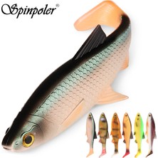 De Beers Spinpoler 3D River Roach Kürek Kuyruklu Swimbait Yumuşak Balıkçılık Yemi 8cm 10CM 13CM Walleye Levrek B Pike Yapay Yem Wobbler (Yurt Dışından)