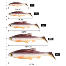 De Beers Spinpoler 3D River Roach Kürek Kuyruklu Swimbait Yumuşak Balıkçılık Yemi 8cm 10CM 13CM Walleye Levrek B Pike Yapay Yem Wobbler (Yurt Dışından)