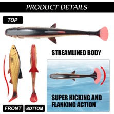 De Beers Spinpoler 3D River Roach Kürek Kuyruklu Swimbait Yumuşak Balıkçılık Yemi 8cm 10CM 13CM Walleye Levrek B Pike Yapay Yem Wobbler (Yurt Dışından)