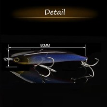 De Beers Fangbait Rattlin Balıkçılık Yemi 2024 Koume Kış Buz Balıkçılığı Vıb Yemi 80MM 16G Batık Yapay Dudaksız Krank Yemi Japon Kancası (Yurt Dışından)