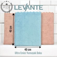 Levante Ultra Emici Mikrofiber Temizlik Bezi 3 Lü Set | Yumuşak Dokulu | Tüy Bırakmaz Bez | Ekstra Kalın
