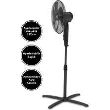 Kumtel KTF-325 Siyah Vantilatör 16'' (5P)