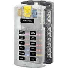 Aetherial Araba Tekne Sigorta Kutusu Tutucu 5026 Bıçak Bloğu 32V100A 12 Devre Topraklama ve Kapaklı (Yurt Dışından)