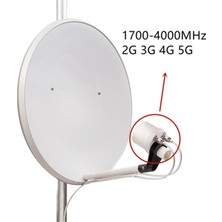 Aetherial Mesh Çift Polarizasyon 5g Anten Besleme Boynuzu 1700-4200MHZ Wifi 3g 4g Parabolik Çanak Yansıtıcı 2x 32DBI Sadece (Yurt Dışından)