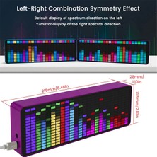 Aetherial LED Müzik Spektrum Ekranı Rgb Işık Renkli Pikap Atmosfer Lambası Ses Kontrolü Seviye Göstergesi (Yurt Dışından)